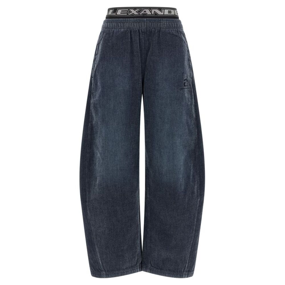 Alexander Wang Black Cotton Casual Women's Pants